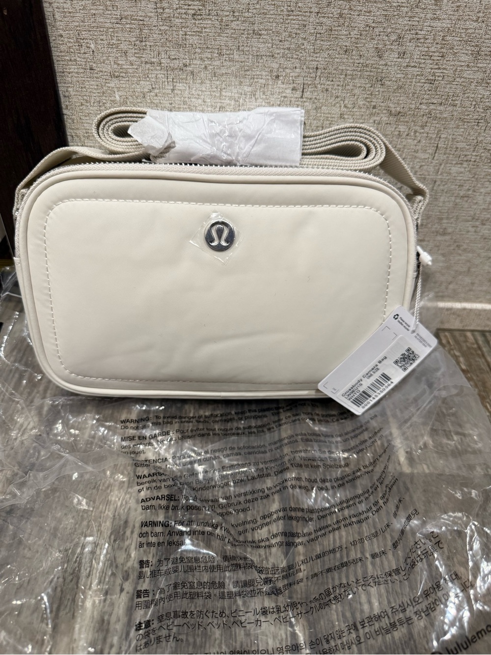 lululemon athletica white Crossbody Bag